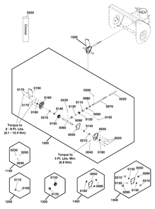 Auger Gearbox Service Parts - 772092 Diagram and Parts List for H1728E (1696951-00)(2020) Briggs and Stratton Snow Blower